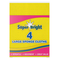 SUPERBRIGHT CELLULOSE CLOTHS 4PK