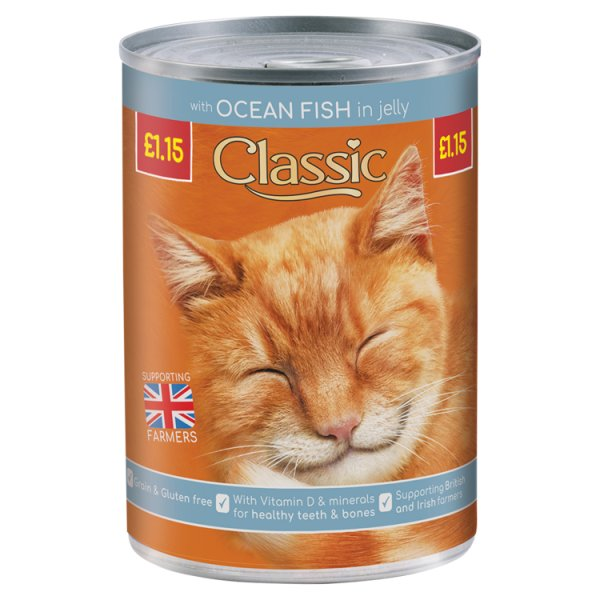 CLASSIC WITH OCEAN FISH IN JELLY 400G