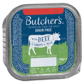 BUTCHER'S NOURISHING FOOD FOR DOGS WITH BEEF CARROTS & PEAS 150G