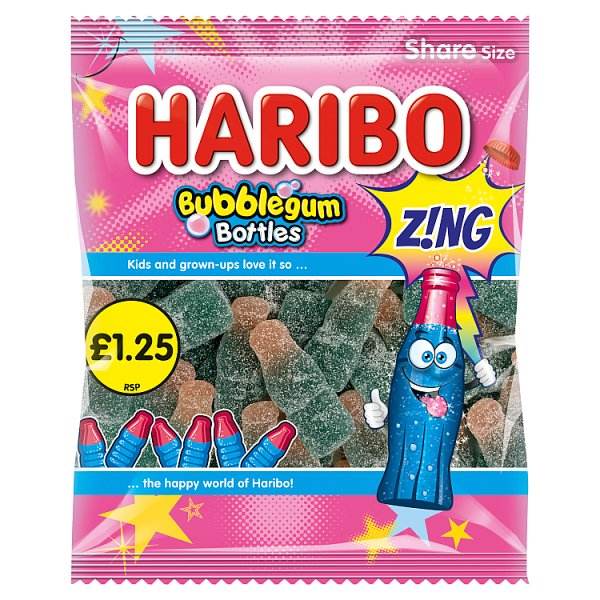 HARIBO BUBBLEGUM BOTTLES ZIN
