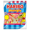 HARIBO NOSTALGIX SUGAR COATED FRUIT & COLA FLAVOUR JELLY SWEETS 140G