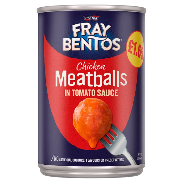 FRAY BENTOS CHICKEN MEATBALLS IN TOMATO SAUCE