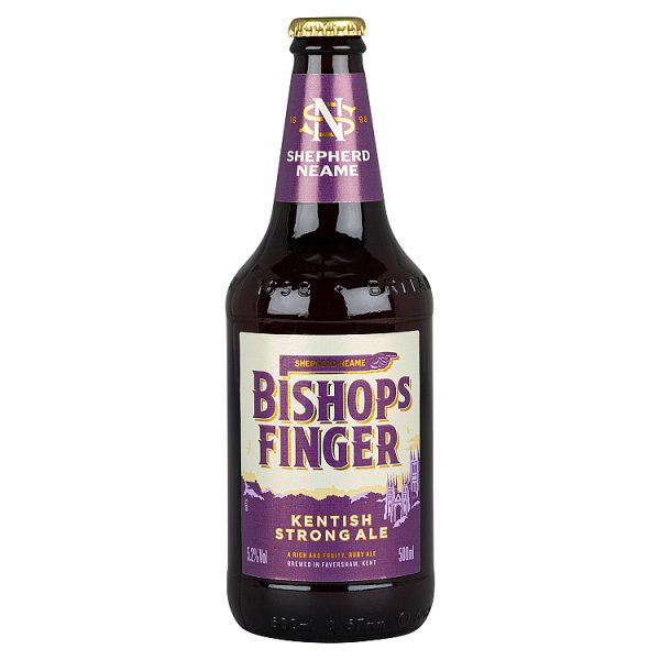 BISHOPS FINGER SHEPHERD NEAME KENTISH STRONG ALE 500ML
