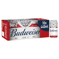 BUDWEISER BEER CANS 10 X 440ML