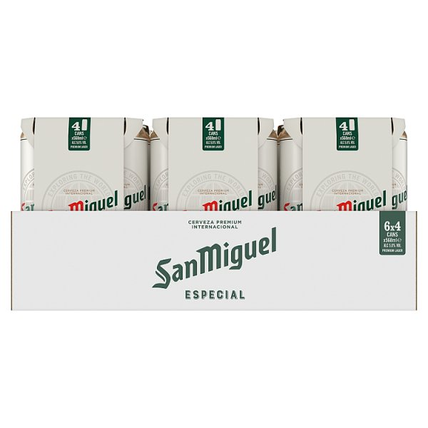 SAN MIGUEL ESPECIAL PREMIUM LAGER 4 X 568ML