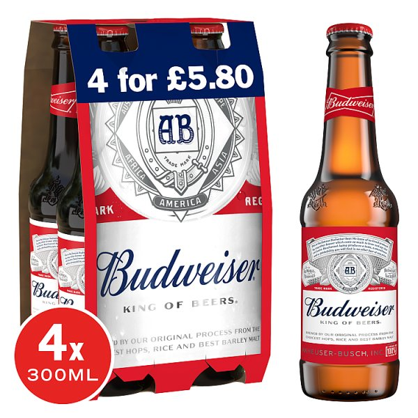 BUDWEISER 4X300ML PM580 4X300ML