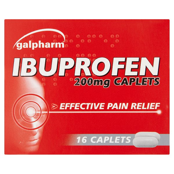 GALPHARM IBUPROFEN CAPLETS 16S