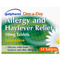 GALPHARM ONE-A-DAY ALLERGY AND HAYFEVER RELIEF 10MG TABLETS 14 TABLETS