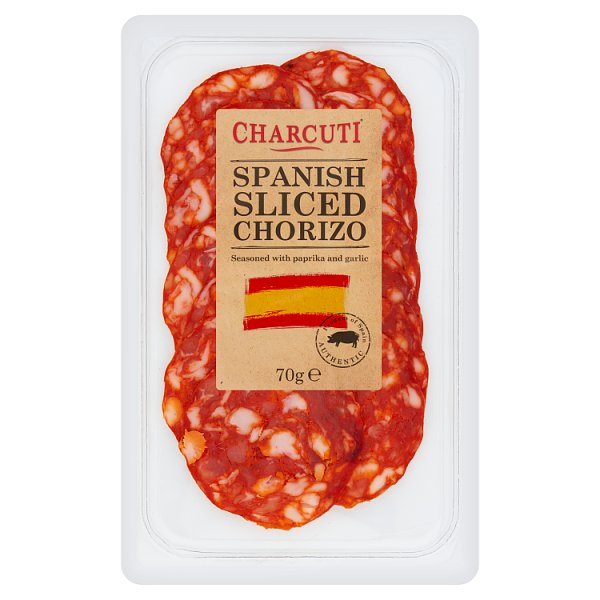 CHARCUTI SPANISH SLICED CHORIZO 70G