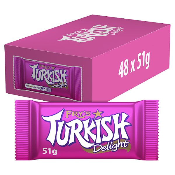 FRY'S TURKISH DELIGHT CHOCOLATE BAR 51G