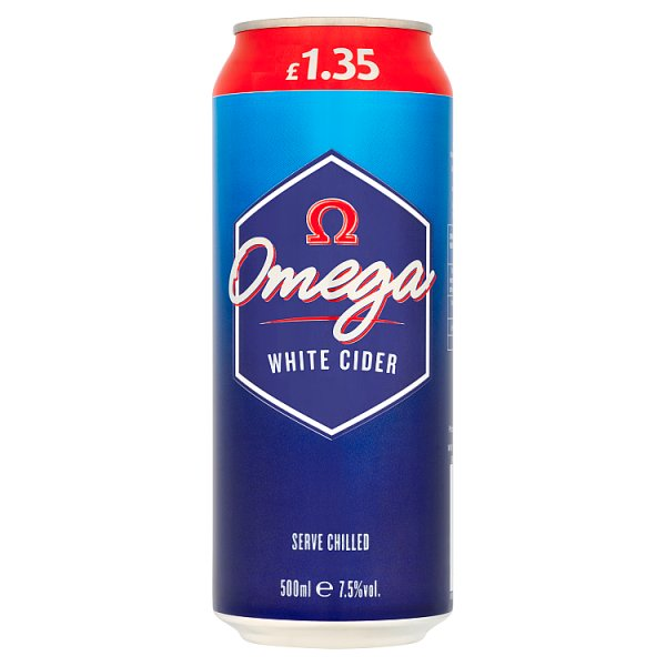 OMEGA WHITE CIDER CAN PM135 500ML