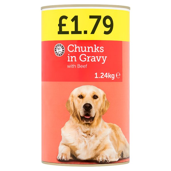 EURO SHOPPER CHUNKS IN GRAVY WITH BEEF 1.24KG
