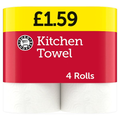 ES KITCHEN TOWEL WHITE PM159 4ROLL
