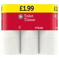 EURO SHOPPER TOILET TISSUE 9 ROLLS