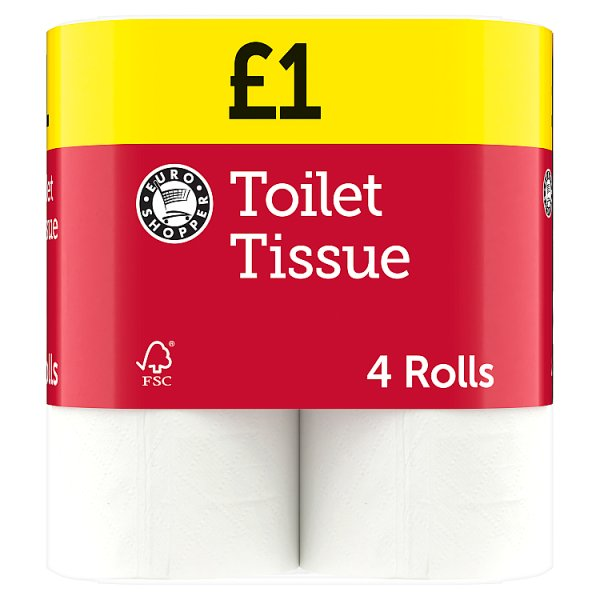 ES TOILET TISSUE WHITE PM100 4ROLL
