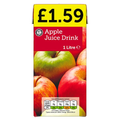 EURO SHOPPER APPLE JUICE 1L