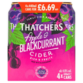 THATCHERS APPLE AND BLACKCURRANT CIDER 4 X 440ML
