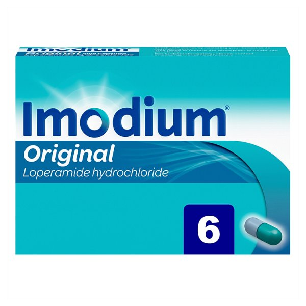 IMODIUM ORIGINAL RELIEF FROM DIARRHOEA IN 1 DOSE 6 TABLETS