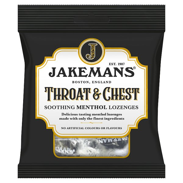 JAKEMANS THROAT & CHEST SOOTHING MENTHOL LOZENGES 73G