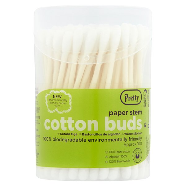 PRETTY PAPER STEM COTTON BUD 100PK