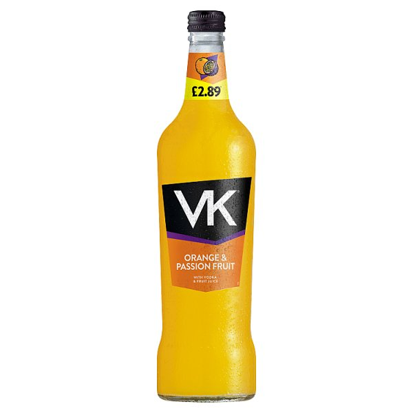 VK ORANGE & PASSION FRUIT WITH VODKA & FRUIT JUICE 70CL