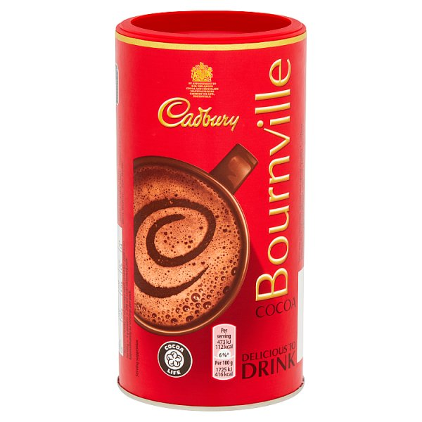 CADBURY BOURNVILLE DARK CHOCOLATE COCOA POWDER TIN 250G