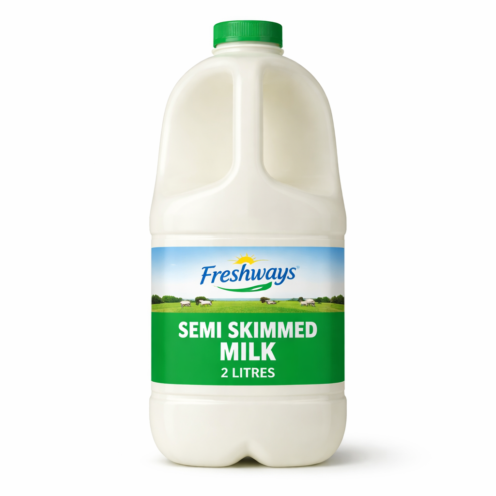 FRESHWAYS SEMI SKIMMED MILK 2L