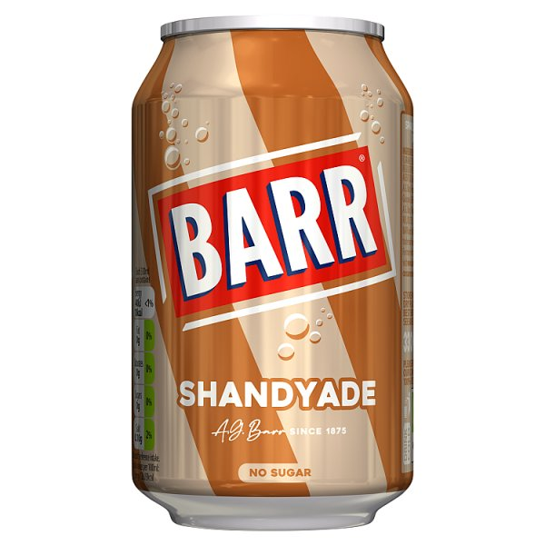 BARR SHANDYADE NON-ALCOHOLIC FLAVOURED FIZZY DRINK 330ML CAN