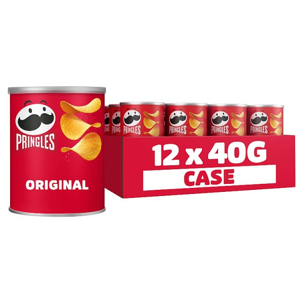 PRINGLES ORIGINAL SNACKING CRISPS 12 X 40G