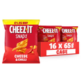 CHEEZ-IT CHEESE & CHILLI THIN & CRISPY BAKED SNACKS 16 X 65G PMP £1.25