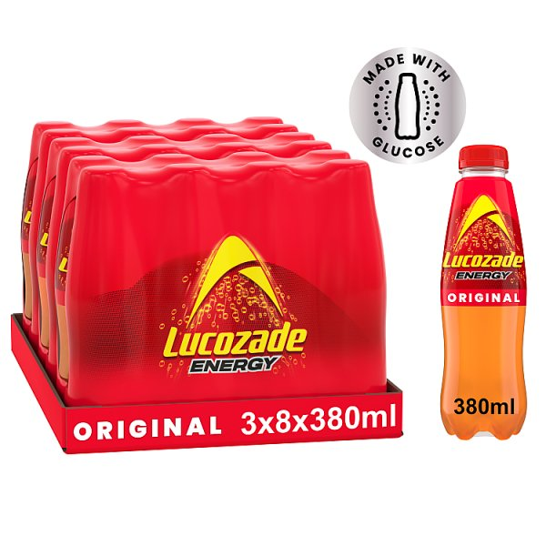 LUCOZADE ENERGY ORIGINAL 8X380ML