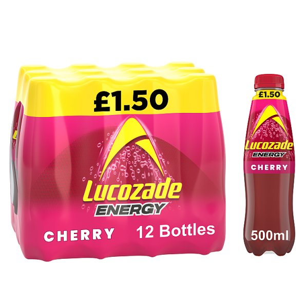 LUCOZADE ENERGY CHERRY PM150 500ML