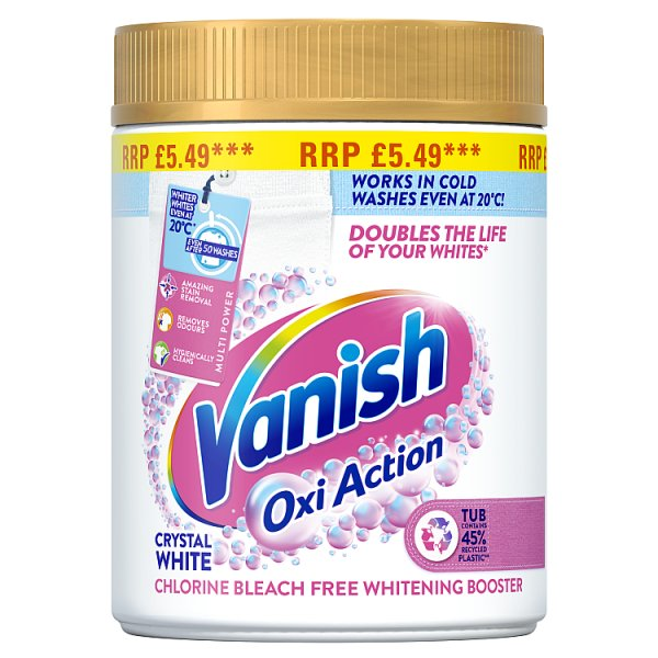 VANISH WHITENING BOOSTER AND STAIN REMOVER POWDER WHITE 6X470G