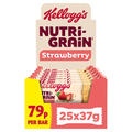 KELLOGG'S NUTRI-GRAIN STRAWBERRY SNACK BAR 25 X 37G PMP £0.79
