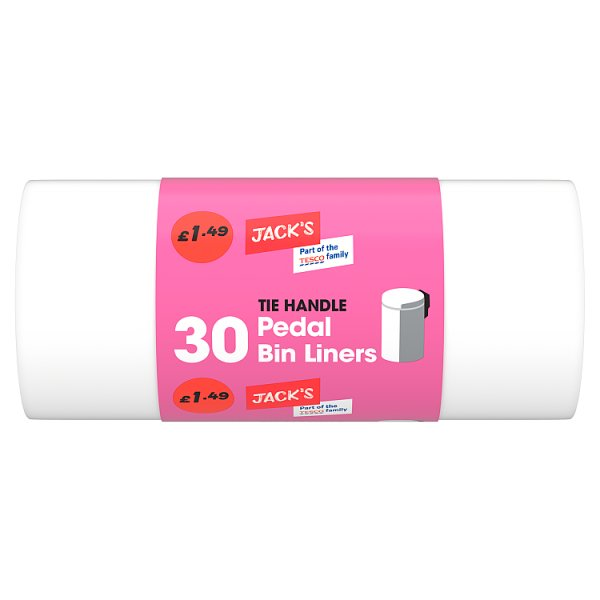 JACK'S 30 TIE HANDLE PEDAL BIN LINERS