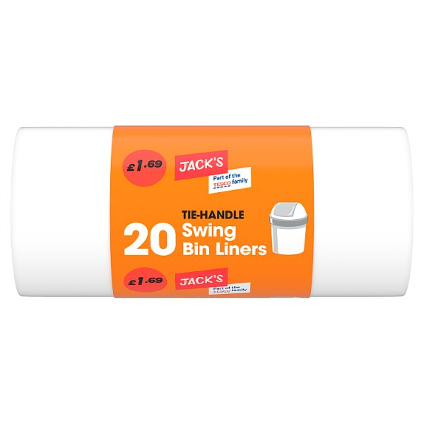 JACK'S 20 TIE-HANDLE SWING BIN LINERS