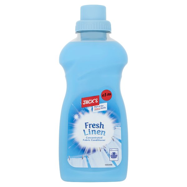 JACK'S FRESH LINEN CONCENTRATED FABRIC CONDITIONER 30 WASHES 750ML