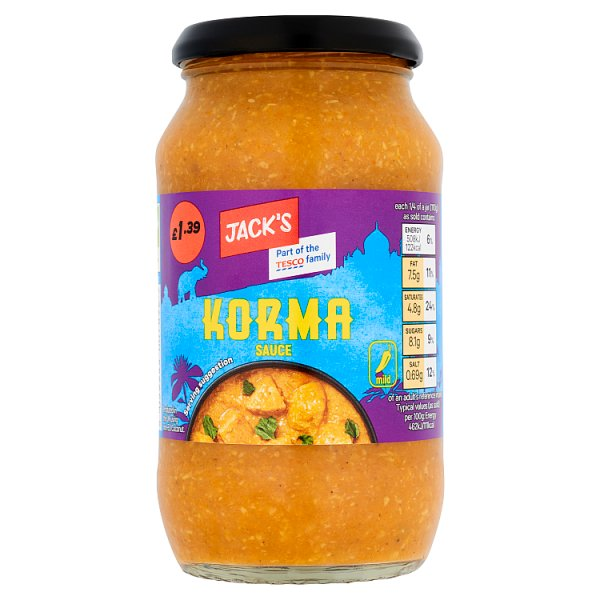 JACK'S KORMA SAUCE 440G