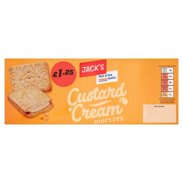 JACKS CUSTARD CREAMS PM125 400G