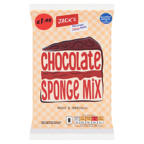 JACK'S CHOCOLATE SPONGE MIX 400G