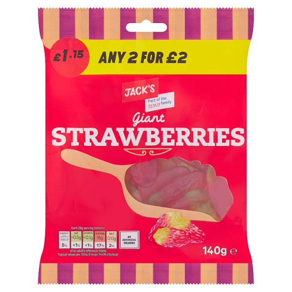 JACK'S GIANT STRAWBERRIES 140G
