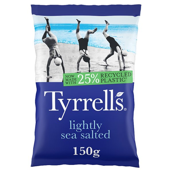 TYRRELLS LIGHTLY SEA SALTD 150G