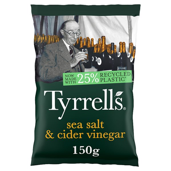 TYRRELLS S SLT AND CDR VINGR 150G
