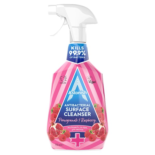 ASTONISH POMEGRANATE & RASPBERRY ANTIBACTERIAL SURFACE CLEANSER 750ML