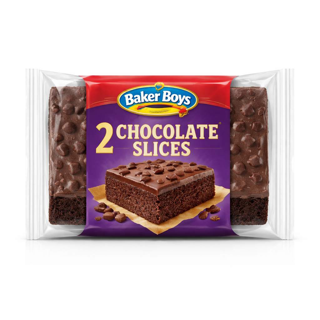 BAKER BOYS 2 CHOCOLATE SLICES