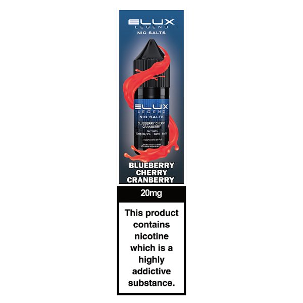 ELUX LEGEND NIC SALTS BLUEBERRY CHERRY CRANBERRY 20MG