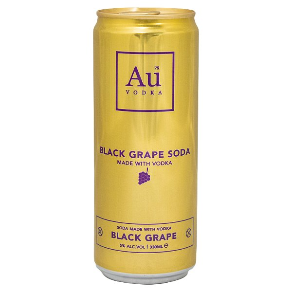 AU VODKA BLACK GRAPE 330ML