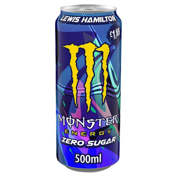 MONSTER ENERGY DRINK LEWIS HAMILTON ZERO SUGAR 500ML PM £1.55
