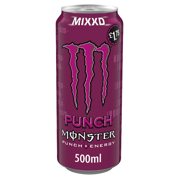 MONSTER ENERGY DRINK MIXED PUNCH 500ML PM £1.75