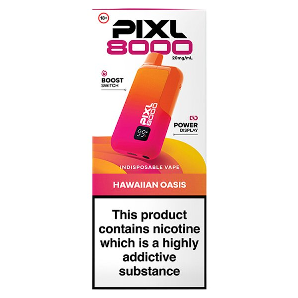 PIXL 8000 HAWAIIAN OASIS INDISPOSABLE VAPE 20MG/ML